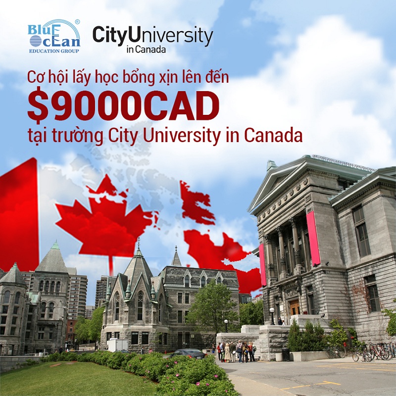 City University Canada – Cơ hội lấy học bổng xịn lên đến $9000 CAD tại trường City University in Canada
